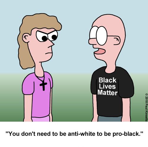 "You don't need to be anti-white to be pro-black." 