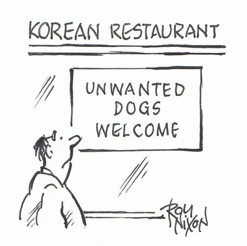 Korean Restaurant - Unwanted Dogs Welcome