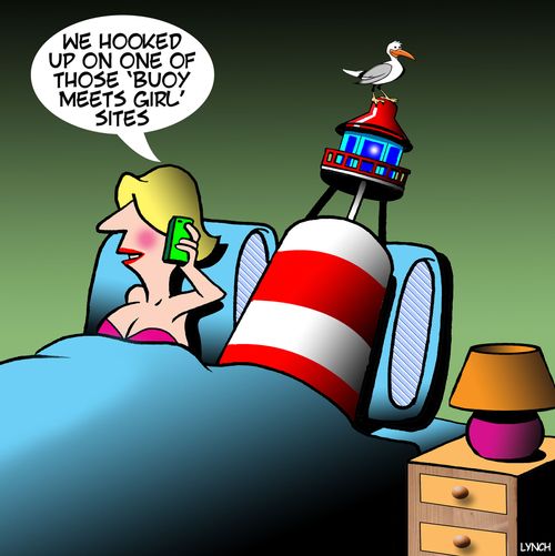 "We hooked up on one of those 'buoy meets girl' sites."