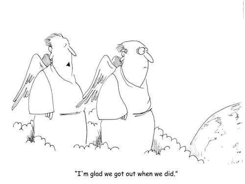 "I'm glad we got out when we did."