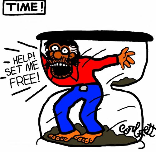 "Help! Set me free!"