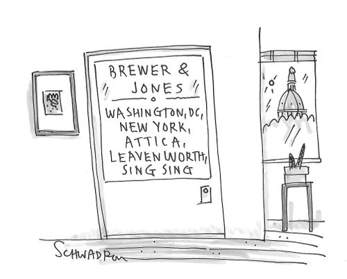Brewer & Jones: Washington, DC, New York, Attica, Leavenworth, Sing Sing.