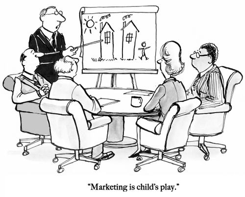 "Marketing is child's play."