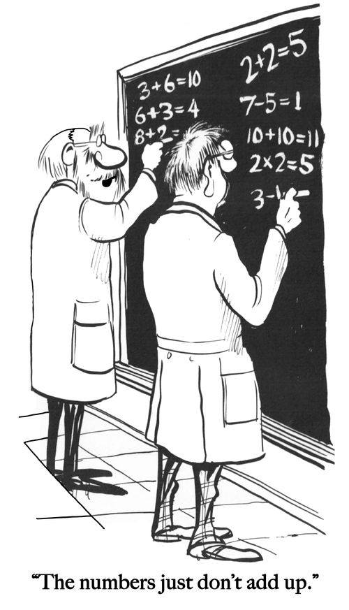 "The numbers just don't add up."