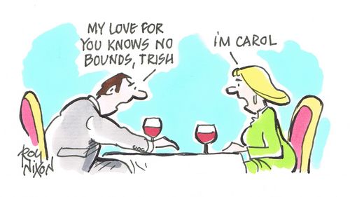 "My love for you knows no bounds, Trish."