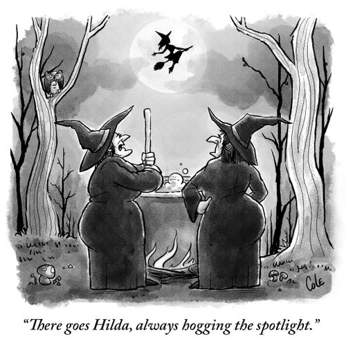 "There goes Hilda, always hogging the spotlight."