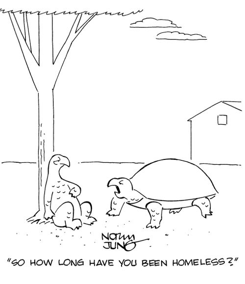 "So how long have you been homeless?"