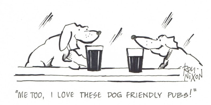 "Me too, I love these dog friendly pubs!"