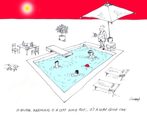 "If global warming is a left wing plot... it's a very good one."