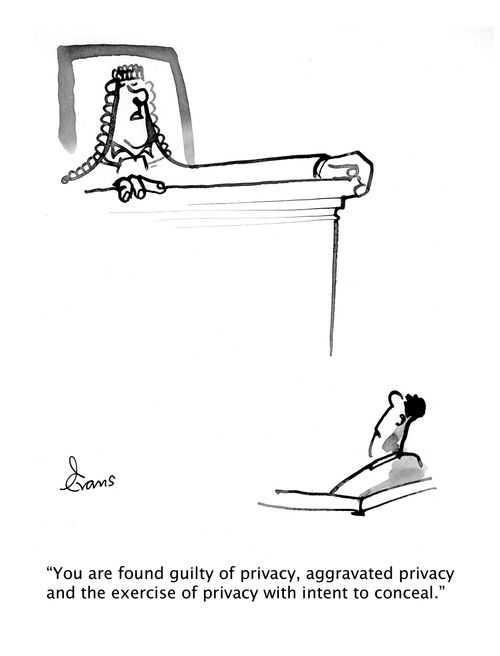 "You are found guilty of privacy, aggravated privacy and the exercise of privacy with intent to conceal." 