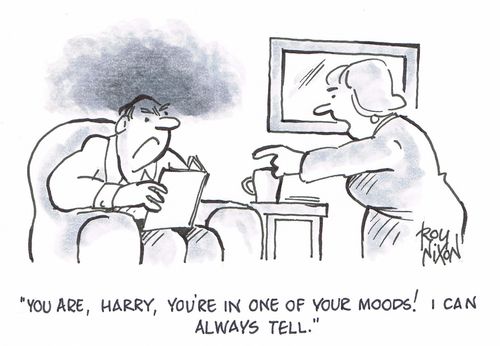 "You are, Harry, you're in one of your moods! I can always tell."