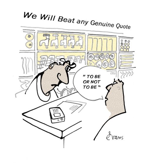 We Will Beat Any Genuine Quote...