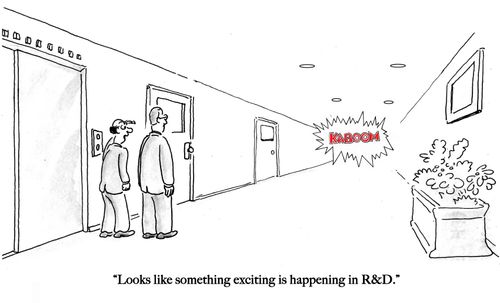 "Looks like something exciting is happening in R&D."