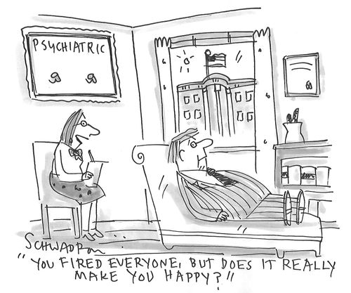 "You fired everyone, but does it really make you happy?"