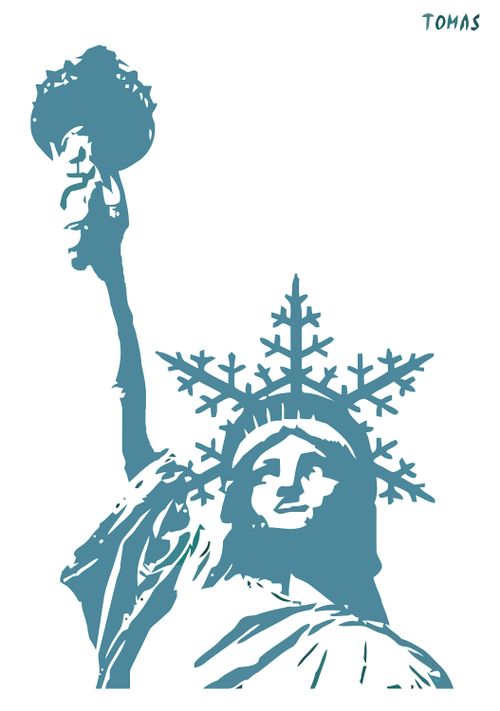 Cold winter in USA