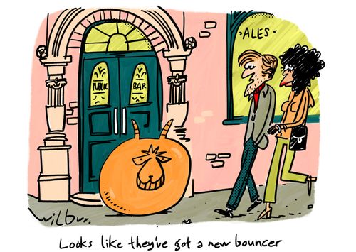 "Looks like they've got a new bouncer."