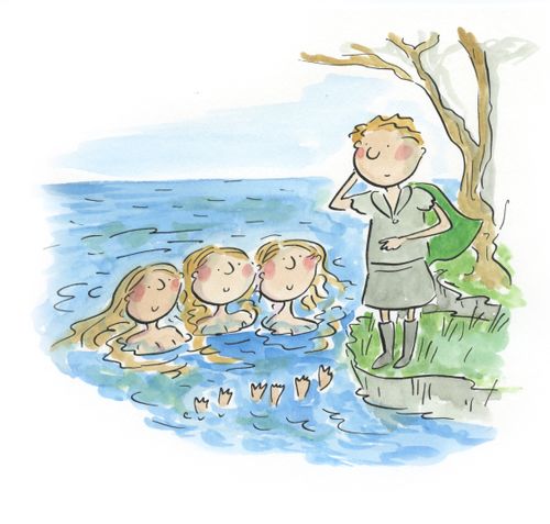 Siegfried and the rhinemaidens