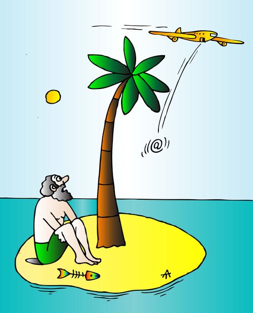 Island and man