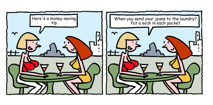 "Here's a money-saving tip."