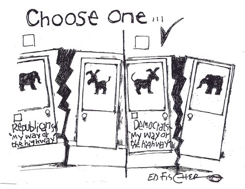 Republicans/Democrats: My way or the highway.