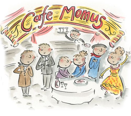 Cafe Momus from La Boheme