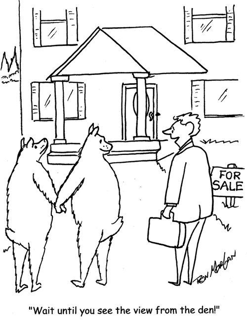 "Wait until you see the view from the den!"