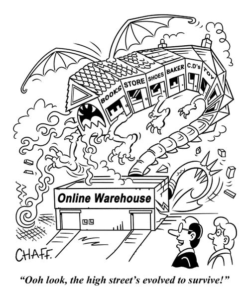 "Ooh look, the high street's evolved to survive!"