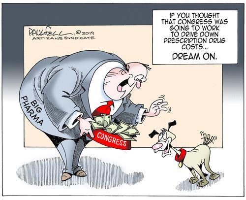 If you thought that congress was going to work to drive down prescription drugs costs. . . dream on.
