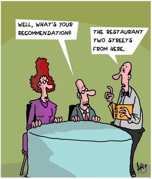 "Well, what's your recommendation?"