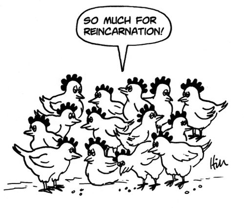 "So much for Reincarnation!"