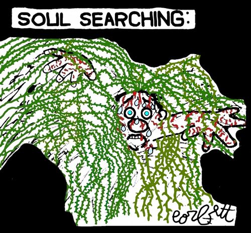 Soul Searching: Person stumbles through brambles.