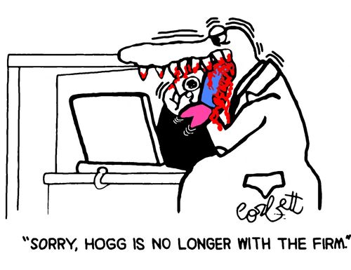 "Sorry, Hogg is no longer with the firm."