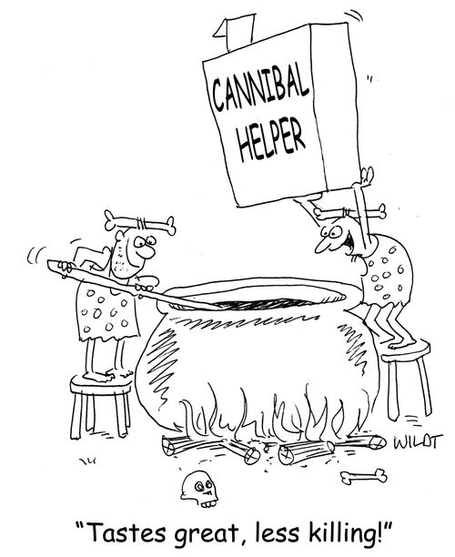 "Tastes great, less killing!"