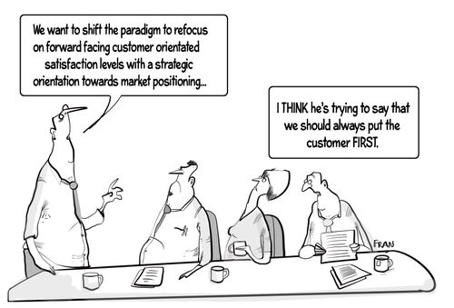 "We want to shift the paradigm to refocus on forward facing customer orientated satisfaction levels with a strategic orientation towards market positioning. . ."