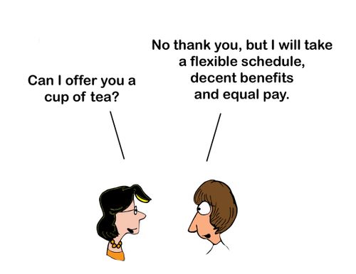 "Can I offer you a cup of tea?"