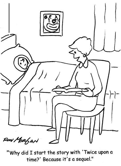 "Why did I start the story with 'Twice upon a time?' Because it's a sequel."