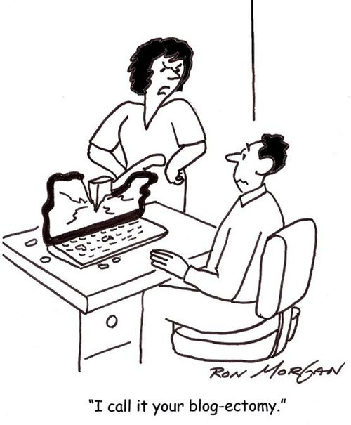 "I call it your blog-ectomy."