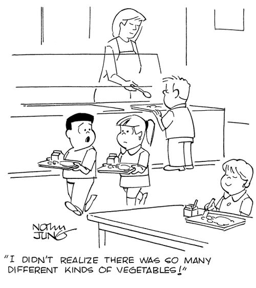 "I didn't realize there was so many different kinds of vegetables!"