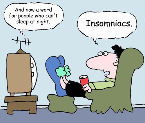 "And now a word for people who can't sleep at night."