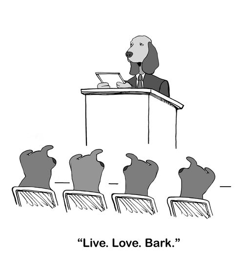 "Live. Love. Bark."