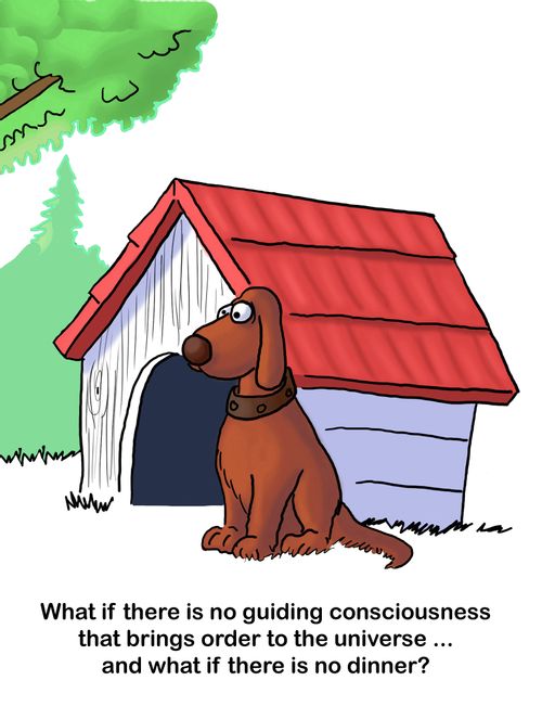 What if there is no guiding consciousness that brings order to the universe. . . and what if there is no dinner?
