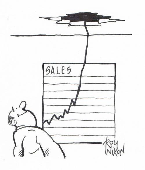 Sales Chart Through Ceiling