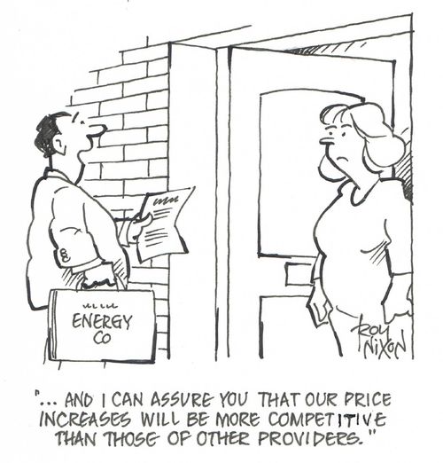 "...and I can assure you that our price increases will be more competitive than those of other providers."