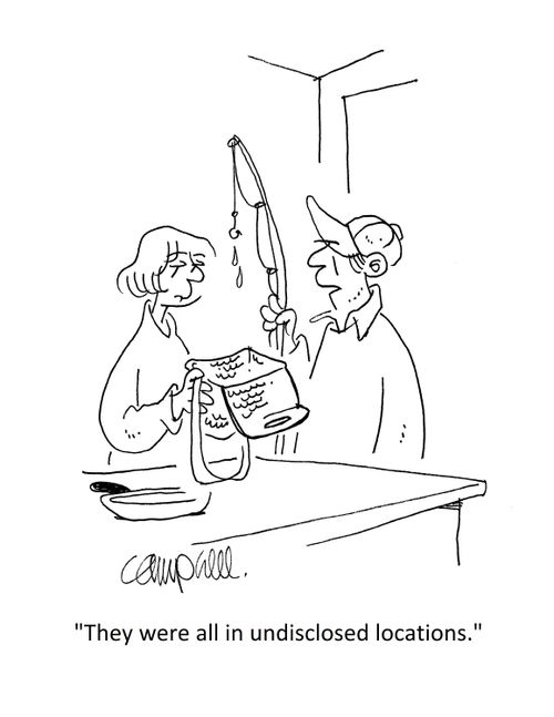 "They were all in undisclosed locations."