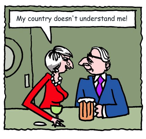 "My country doesn't understand me!"