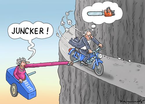 Theresa May and Jean-Claude Juncker