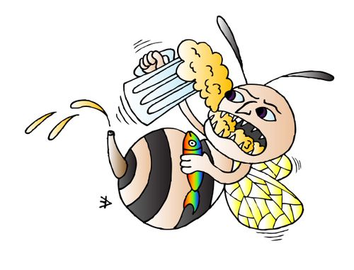 Bee and beer