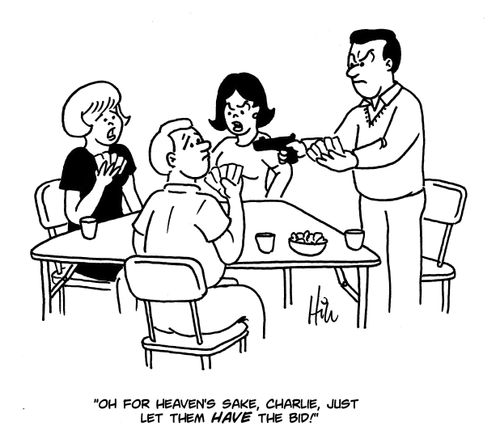 "Oh for heaven's sake, Charlie, just let them have the bid!"