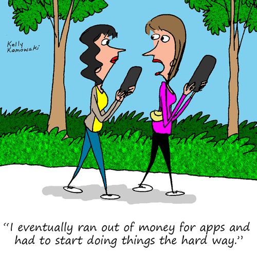 "I eventually ran out of money for apps and had to start doing things the hard way."