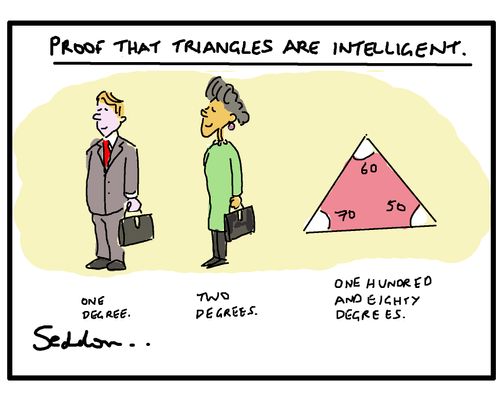 Proof that triangles are intelligent